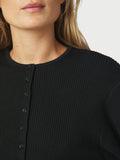 Briano Stitch Knit Cardigan - Svart