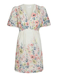 Shena Flower Print Klänning - Creme
