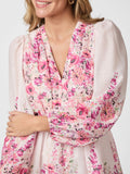 Semila Flower Print Dress - Rosa