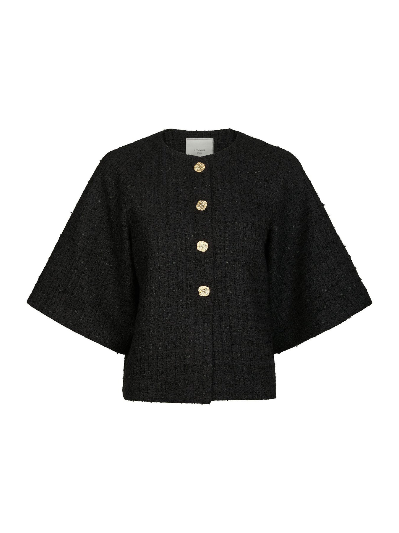 Rosella Boucle Mini Jacket - Svart