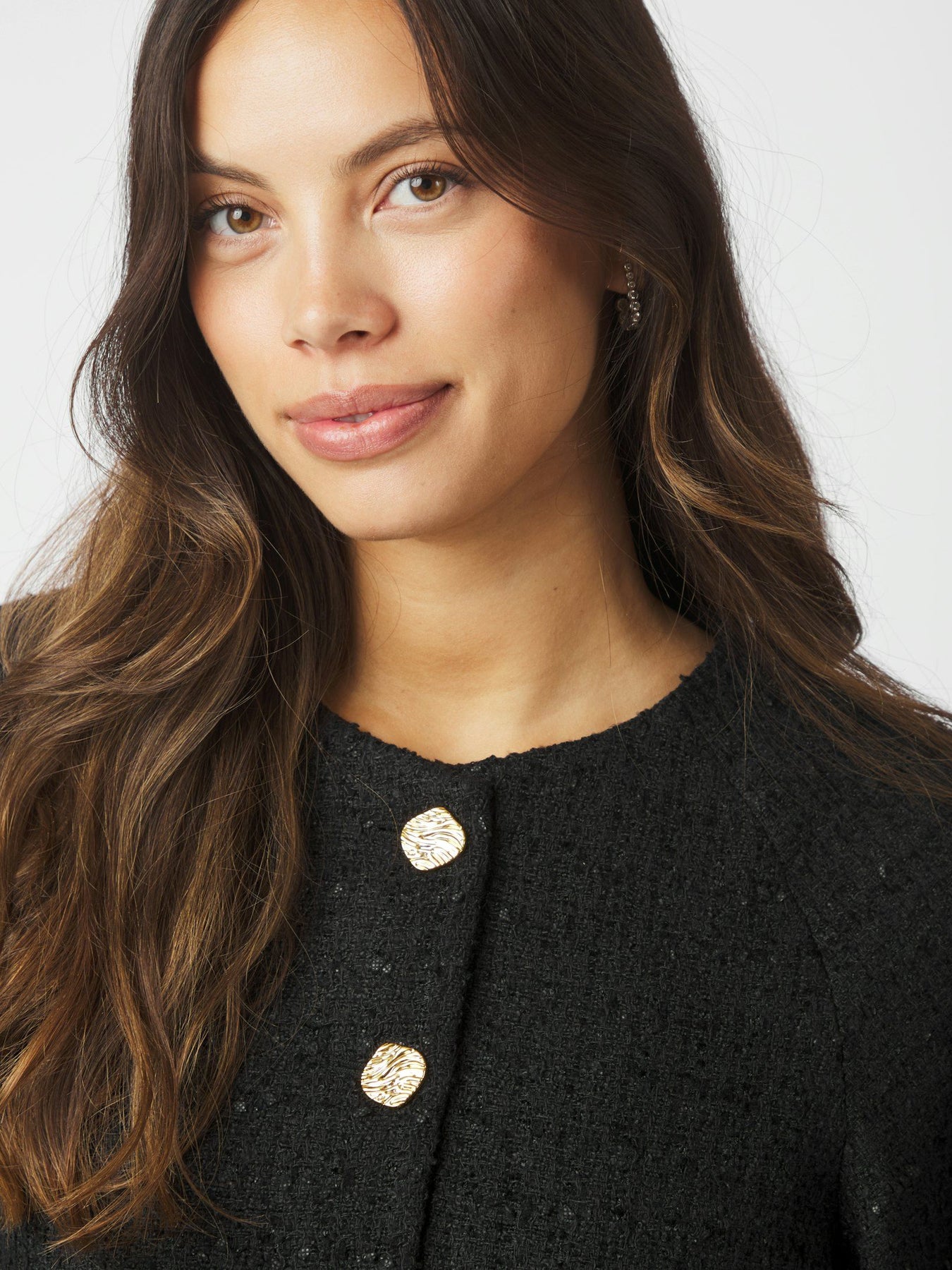Rosella Boucle Mini Jacket - Svart