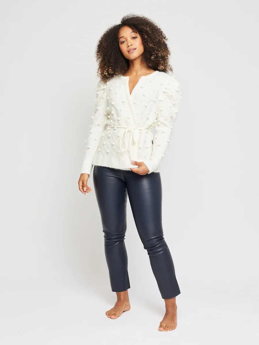 Talia Alpaca Cardigan - Ivory