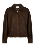 Rubby Faux Suede Jacket - Mörkbrun