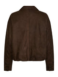 Rubby Faux Suede Jacket - Mörkbrun