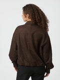 Rubby Faux Suede Jacket - Mörkbrun