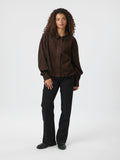 Rubby Faux Suede Jacket - Mörkbrun