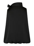 Veda Drapy Satin Top - Svart