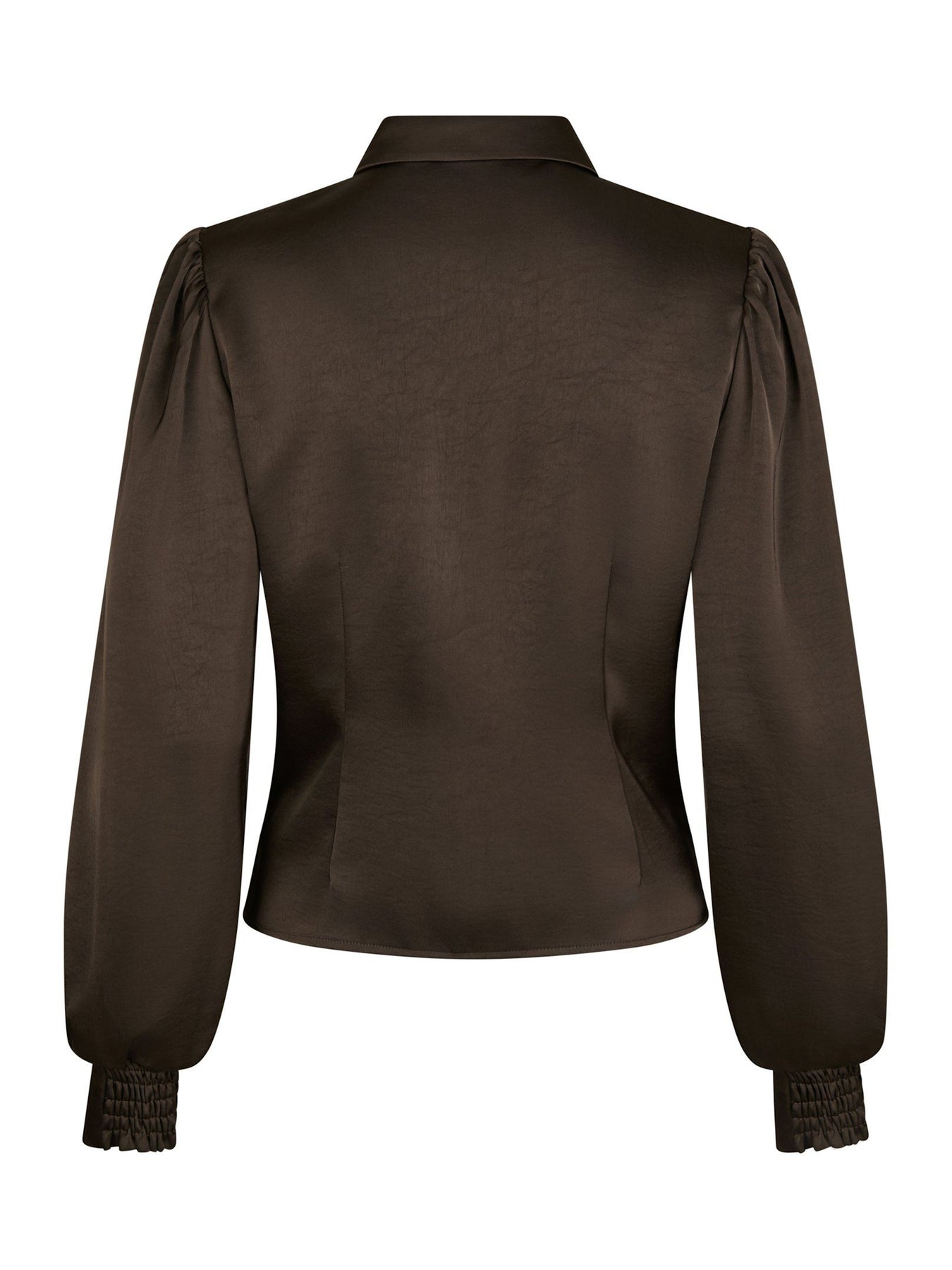 Fransala Heavy Sateen Shirt - Dark Brown