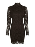Lizette Laceflower Dress - Chokladbrun