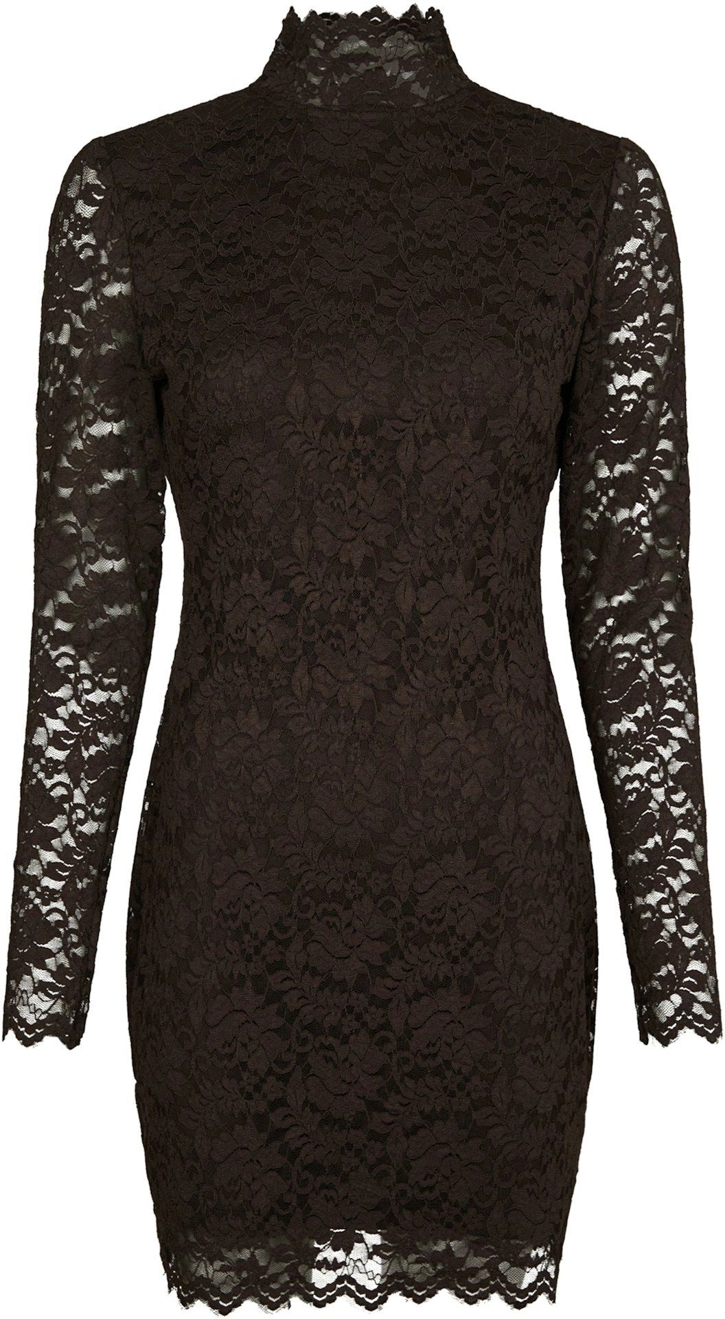 Lizette Laceflower Dress - Chocolate Brown
