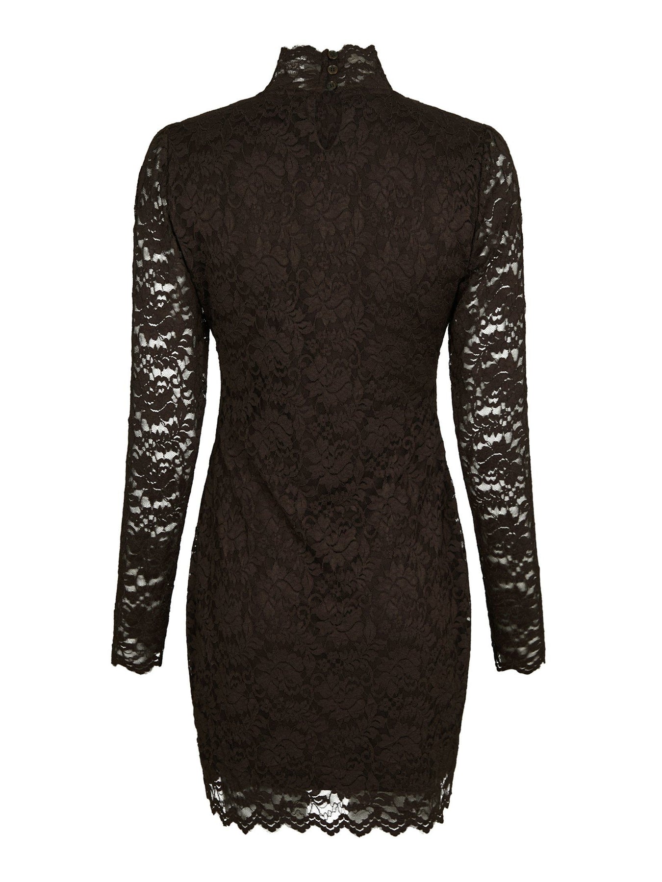 Lizette Laceflower Dress - Chokladbrun