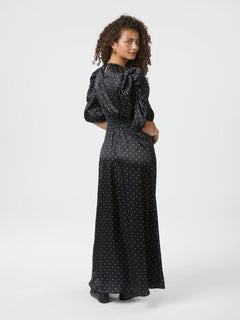 Kikka Dot Dress - Black