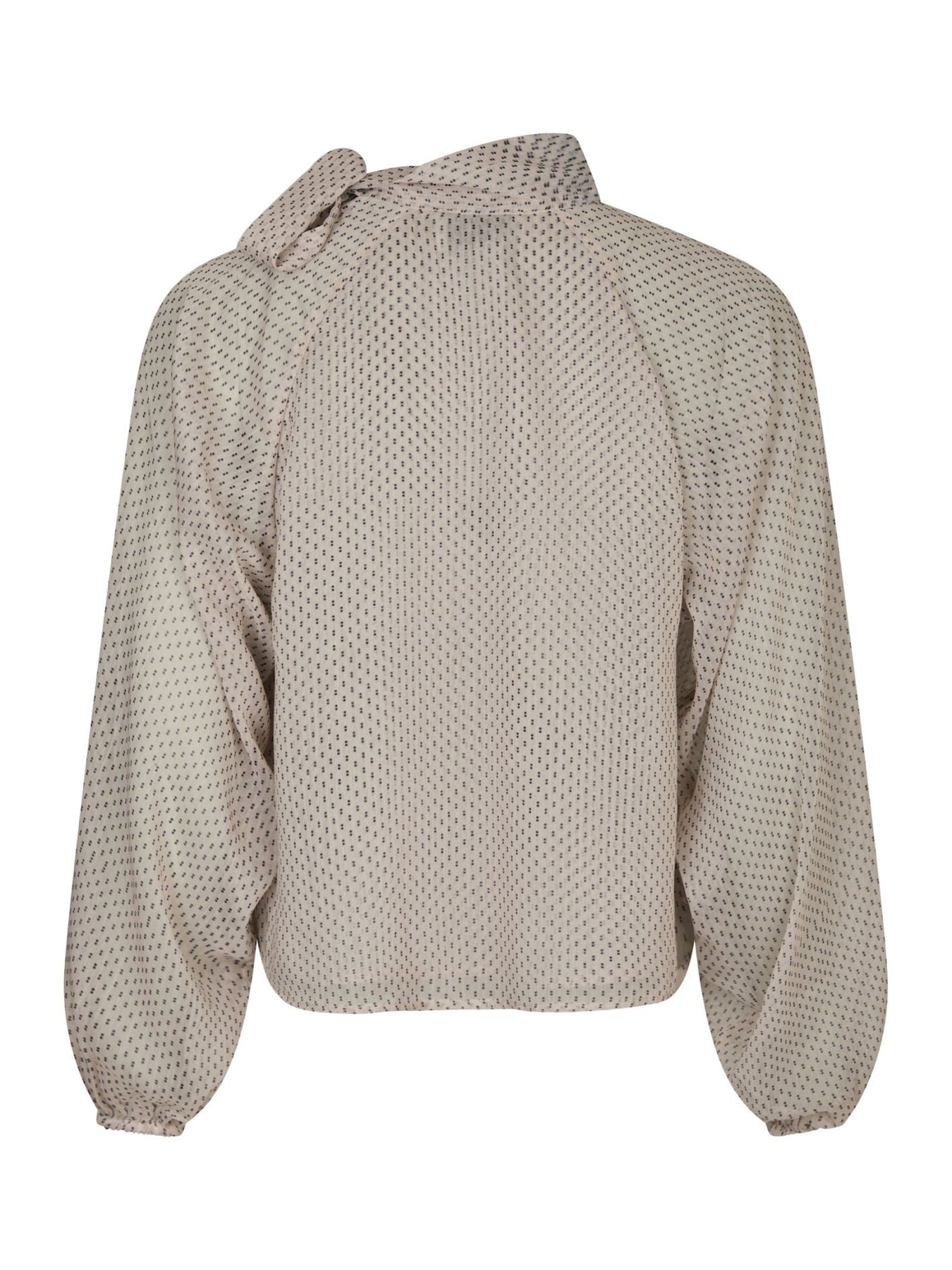 Patti Double Dot Blus - Creme