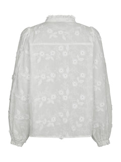 Oda Deco Emb Shirt - White