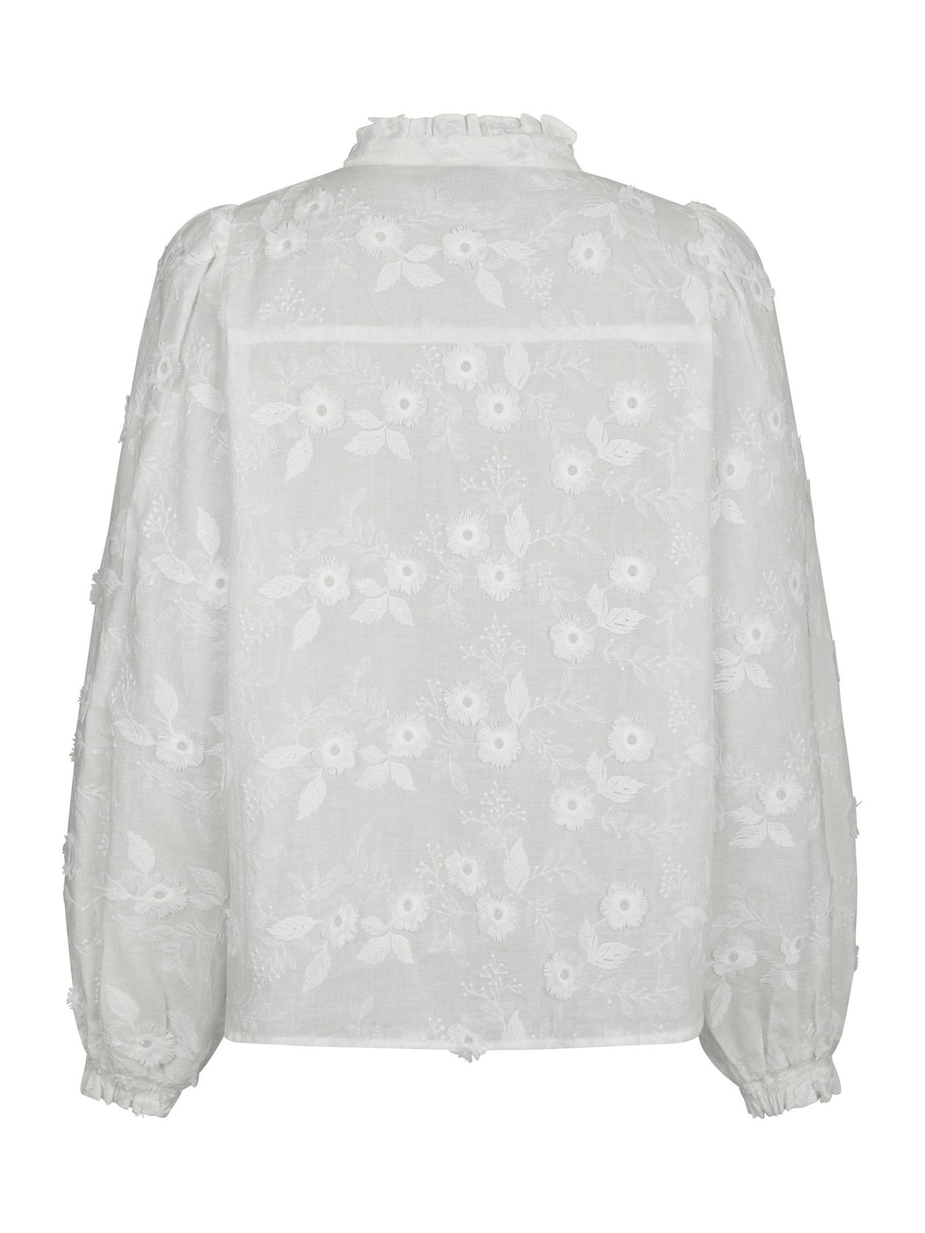 Oda Deco Emb Shirt - White