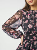 Mio Marigold Dress - Dark Navy