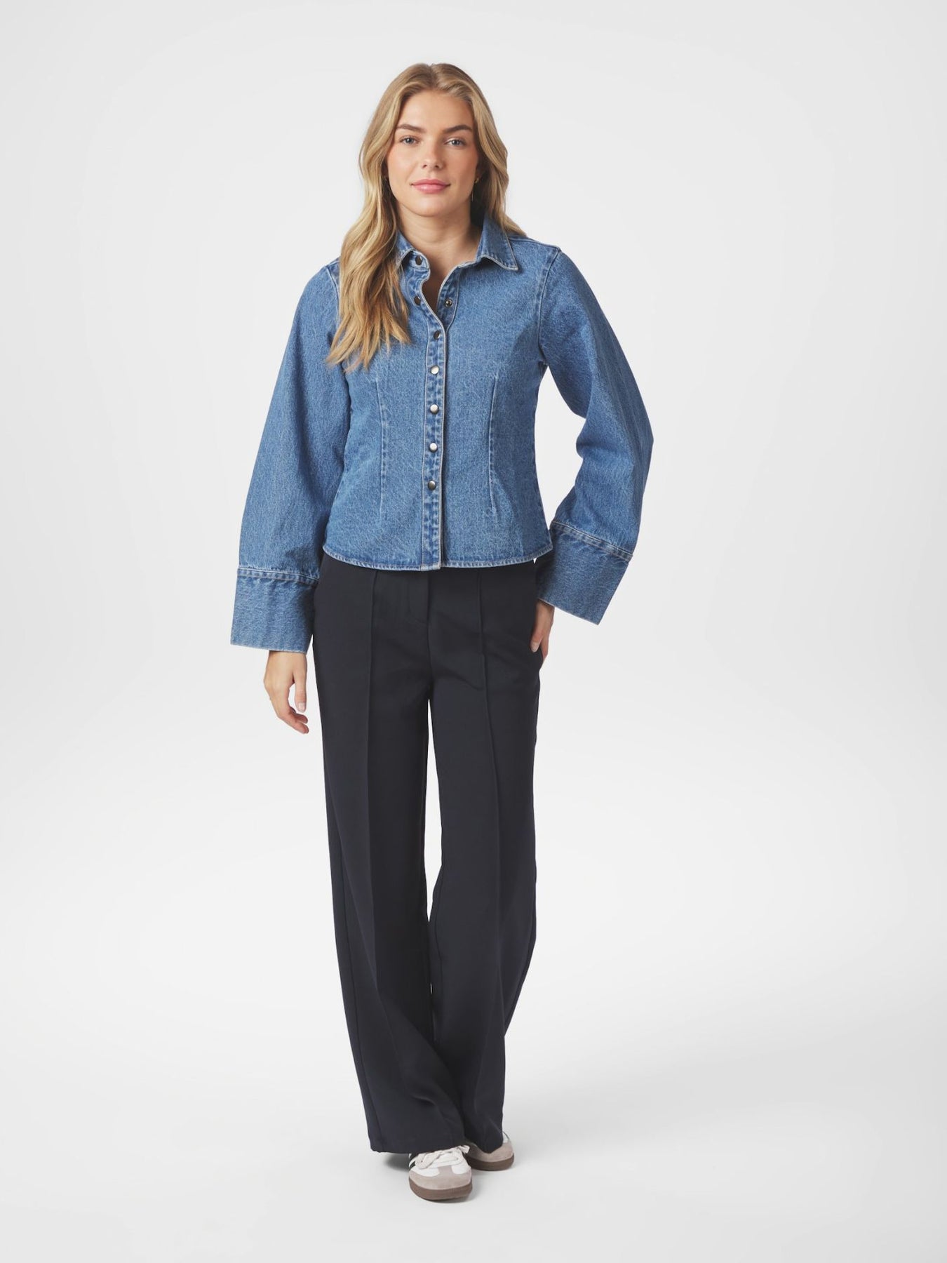 Rosa D Shirt - Vintage Blue