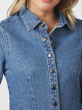Rosa D Shirt - Vintage Blue