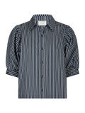 Etta Stripe Skjorta - Navy