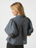 Etta Stripe Skjorta - Navy