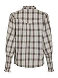 Camisa Big Check Blouse - Off White