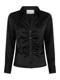 Christy Heavy Sateen Bedaz Shirt - Svart