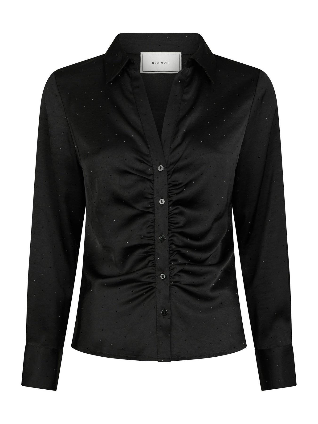 Christy Heavy Sateen Bedaz Shirt - Svart