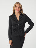 Christy Heavy Sateen Bedaz Shirt - Svart