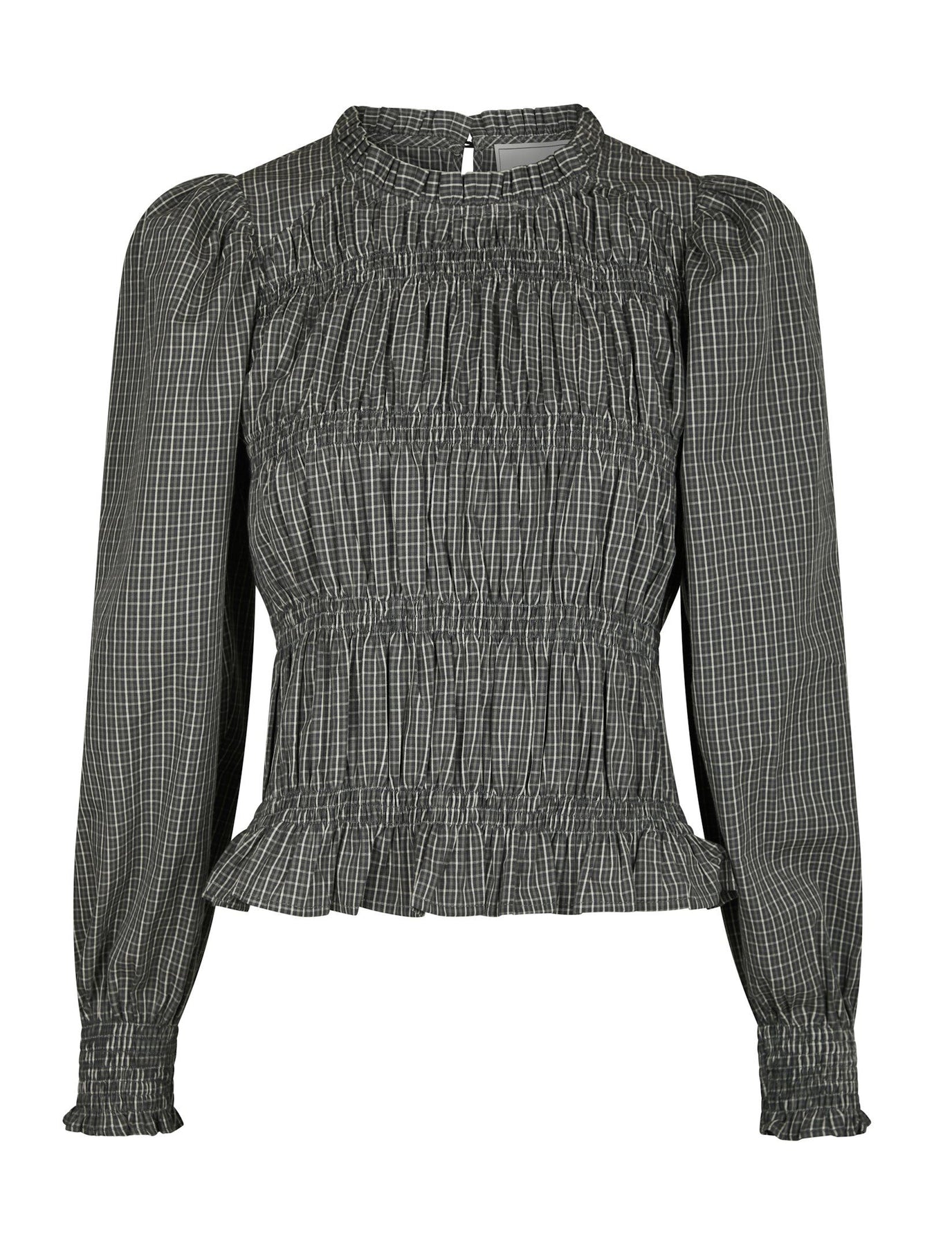 Marcia Check Blus - Antracit