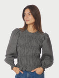 Marcia Check Blus - Antracit