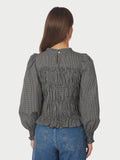 Marcia Check Blus - Antracit