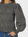 Marcia Check Blus - Antracit