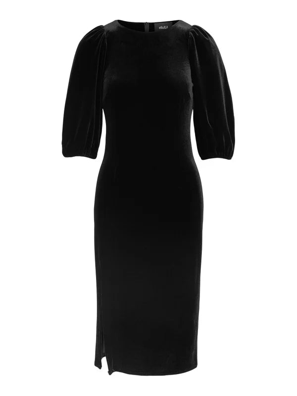 Josie Velour Dress - Black