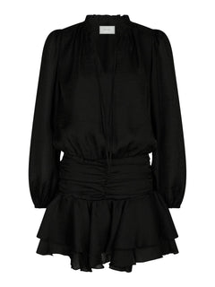 Bari Chiffon Dress - Black