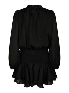 Bari Chiffon Dress - Black