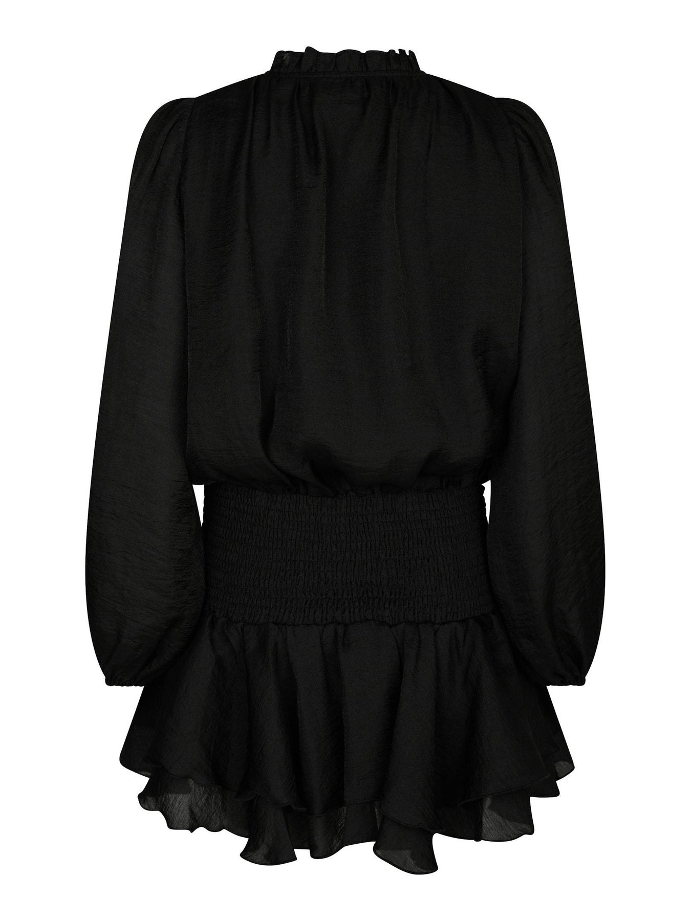 Bari Chiffon Klänning - Svart