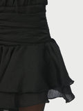 Bari Chiffon Klänning - Svart