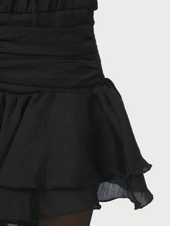 Bari Chiffon Dress - Black