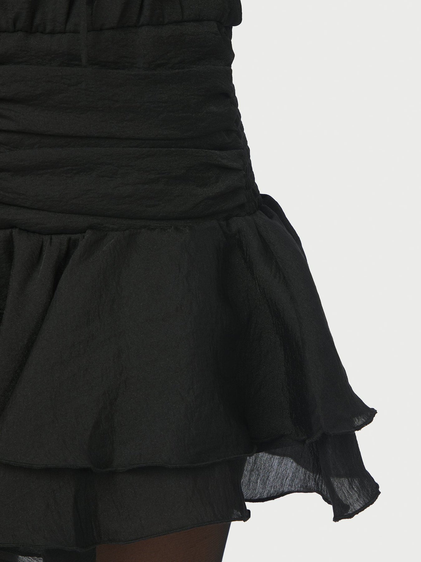Bari Chiffon Klänning - Svart