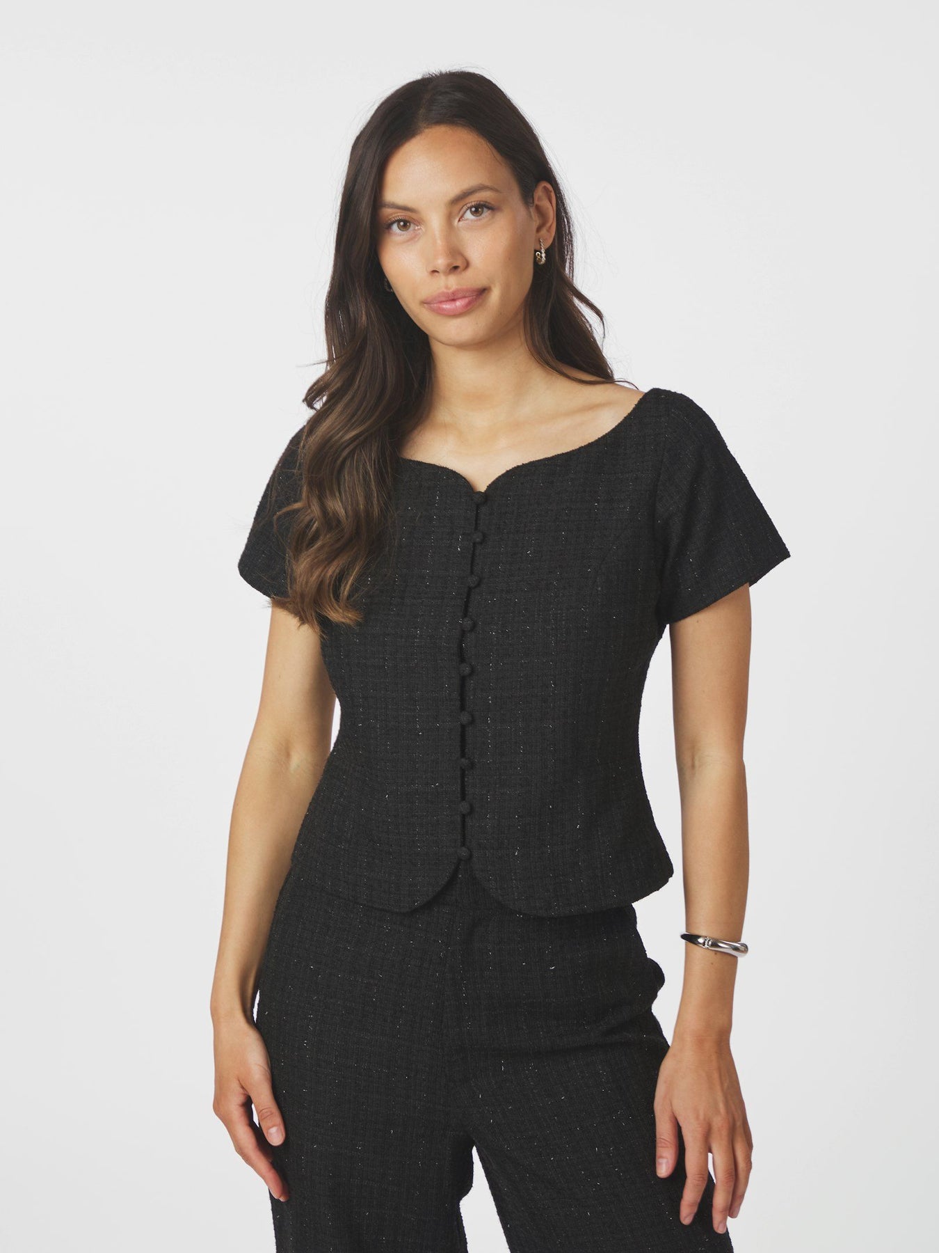 Tango Boucle Topp - Svart