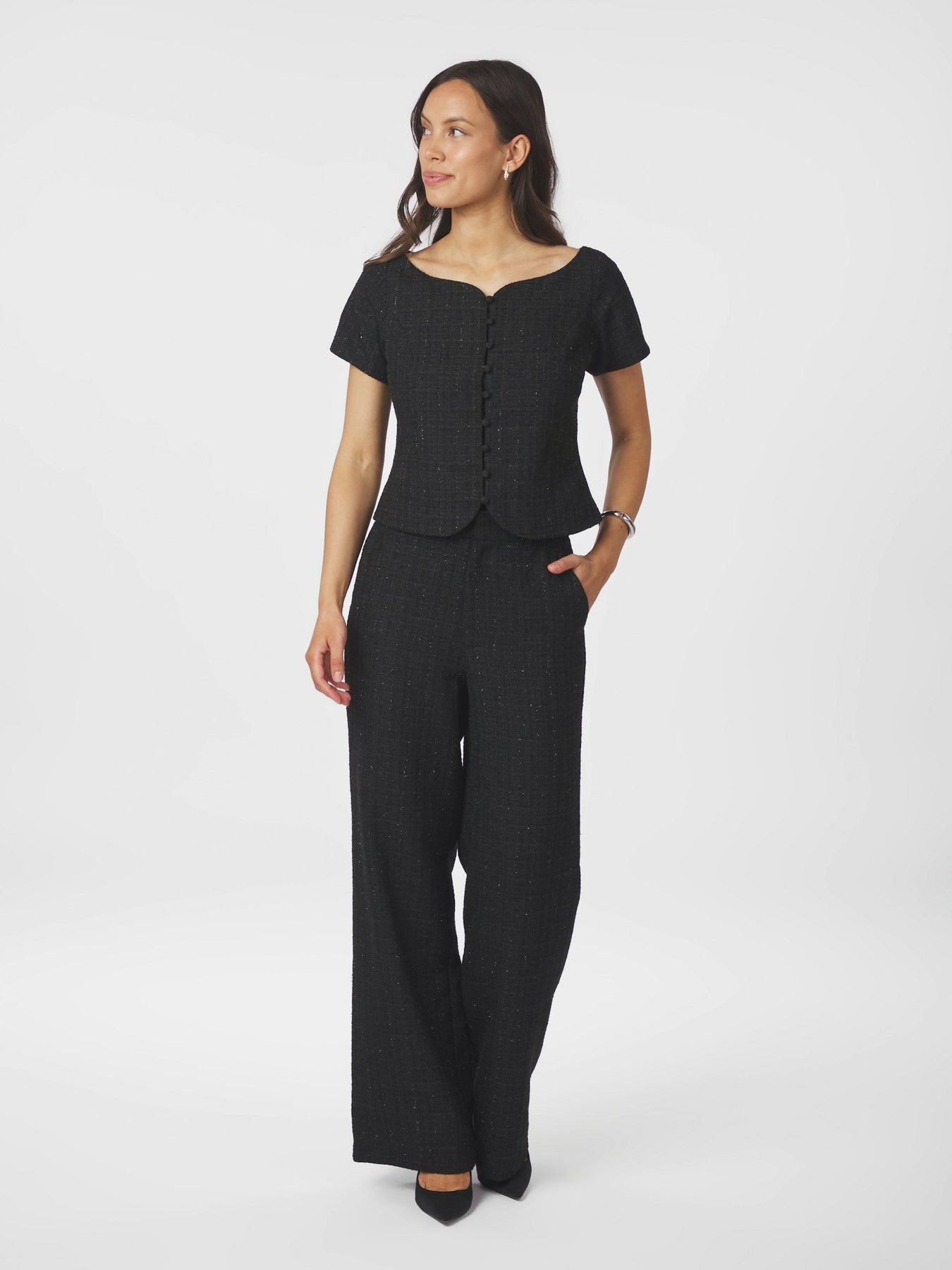 Tango Boucle Topp - Svart