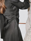 Jumari Heavy Sateen Dress - Svart