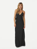 Colly Heavy Sateen Dress - Svart