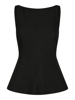Agape Structure Tie Top - Black