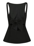 Agape Structure Tie Top - Svart