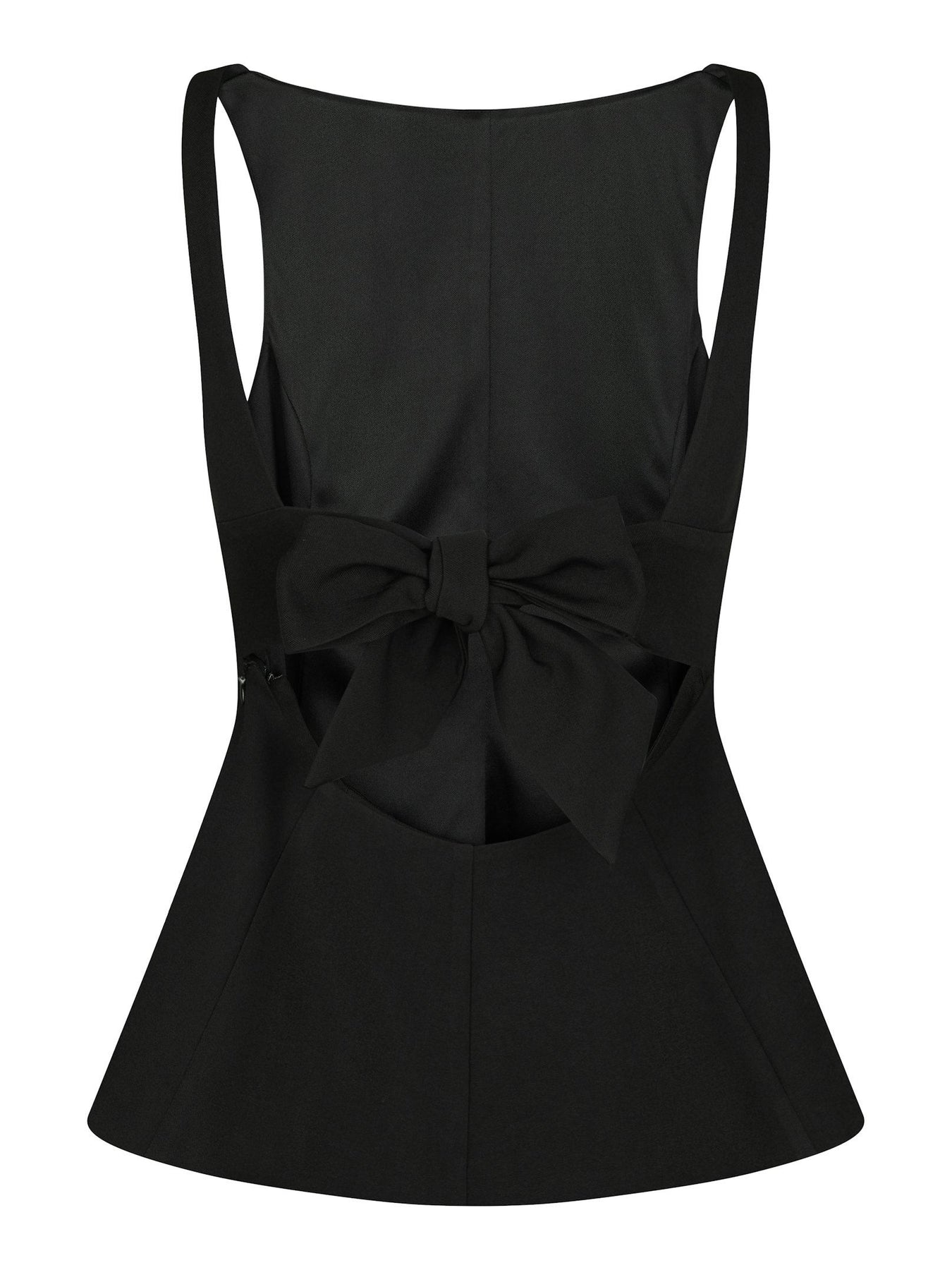 Agape Structure Tie Top - Svart