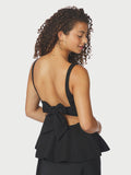Agape Structure Tie Top - Svart