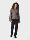 Rosa Pinstripe Melange Shirt - Dusty Brown