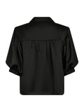 Etta Heavy Sateen Shirt - Svart