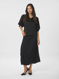 Etta Heavy Sateen Shirt - Svart